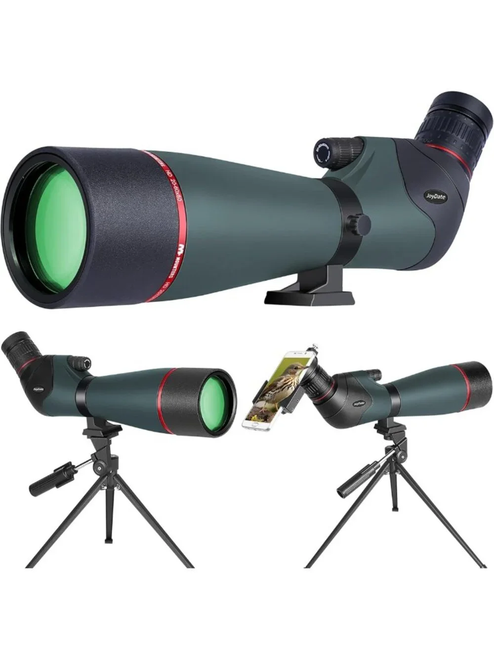 High-Power 20-60x80 Waterproof Spotting Scope for Bird Watching & Wildlife